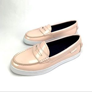 Authentic Cole Haan Pinch Patent Weekender
Leather Loafers Maple Sugar/W…